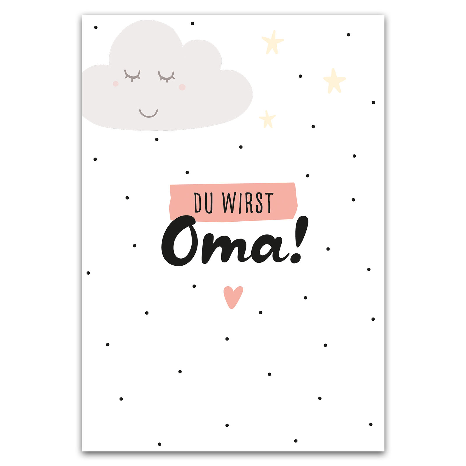 Postkarte Du wirst Oma