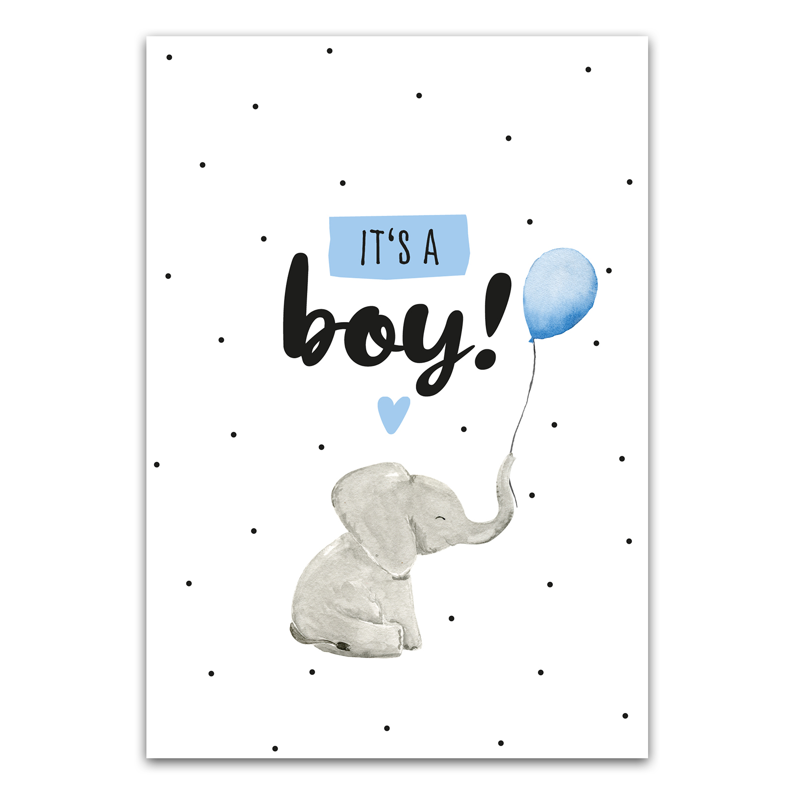 It's a boy Postkarte
