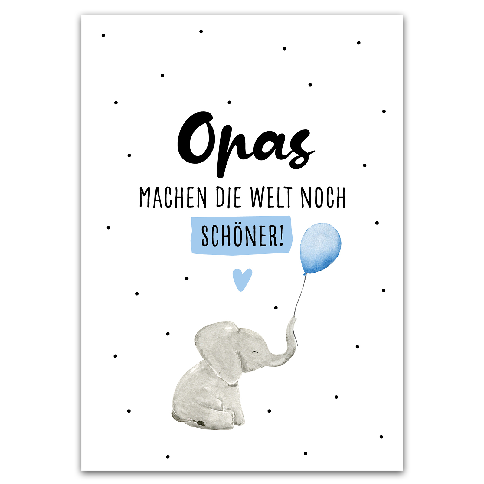 Opas machen die Welt noch schöner Postkarte