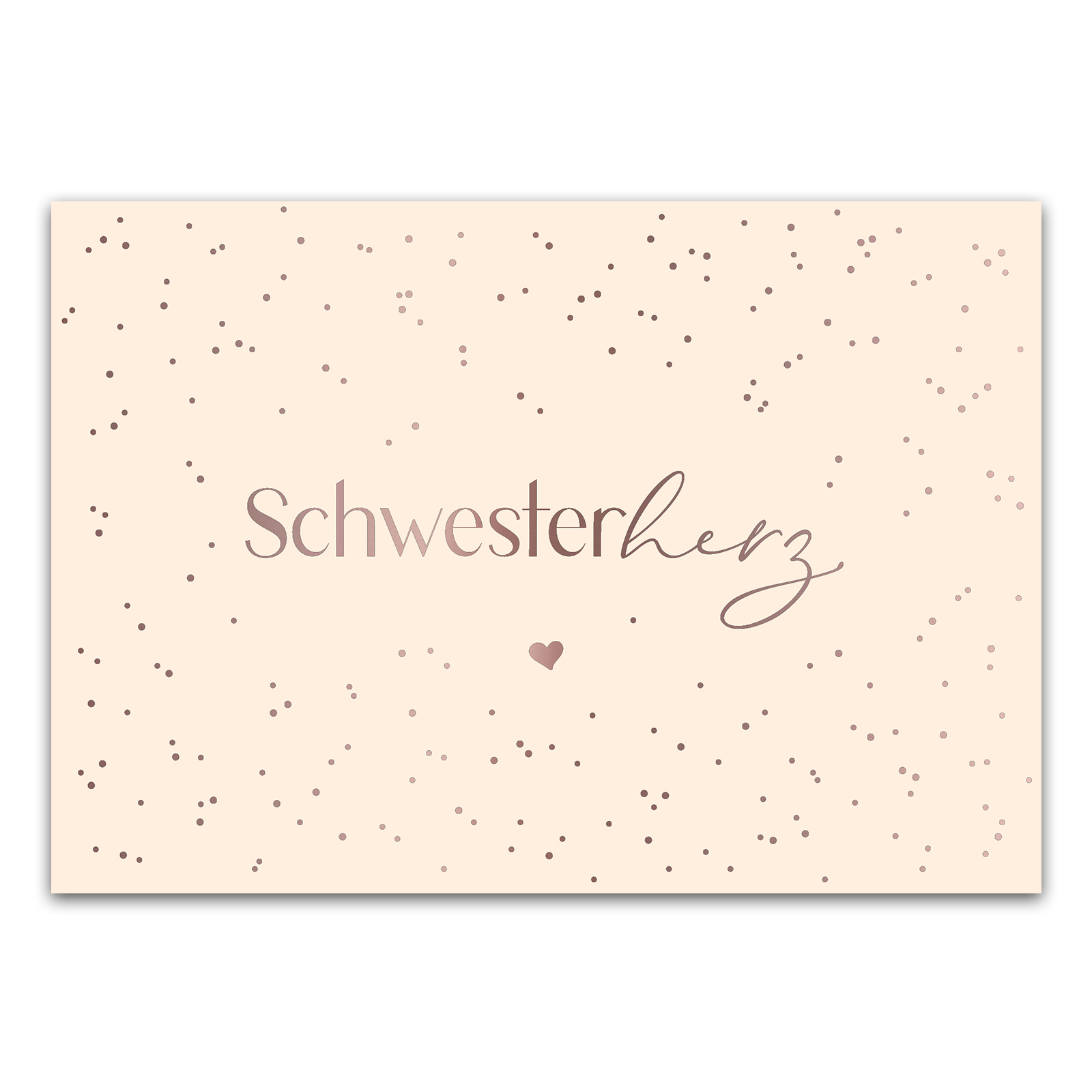 Schwesterherz Postkarte